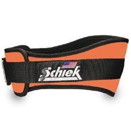Schiek Sports 6 in. Original Nylon Belt, Orange - Medium S-2006ORM